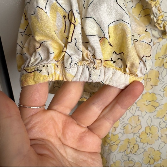 Rixo Kayla Floral Yellow Dress - RTR - Cotton - US 10 Large - Picture 11 of 16